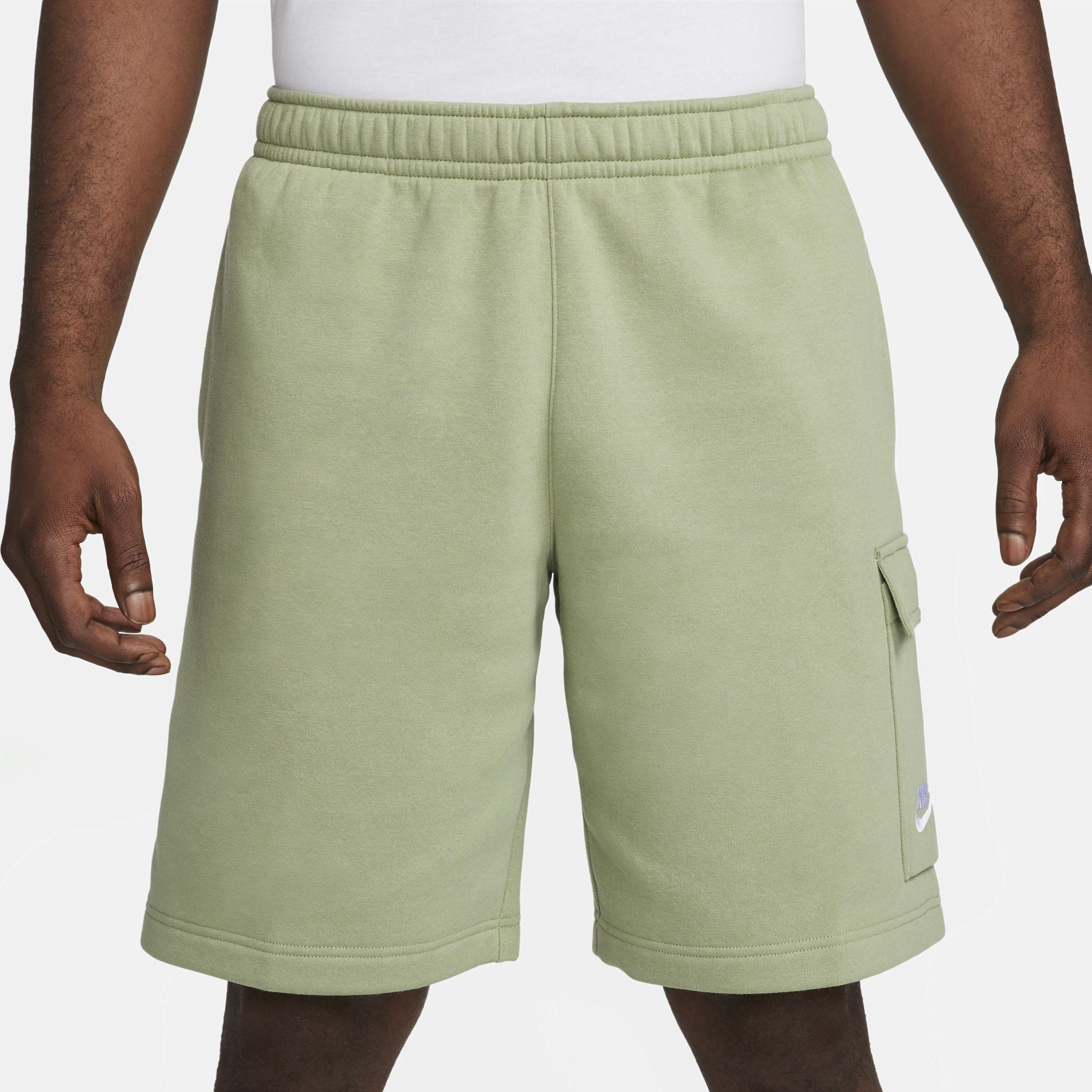 Nike Mens Cargo Club Shorts - Green/White Product Image