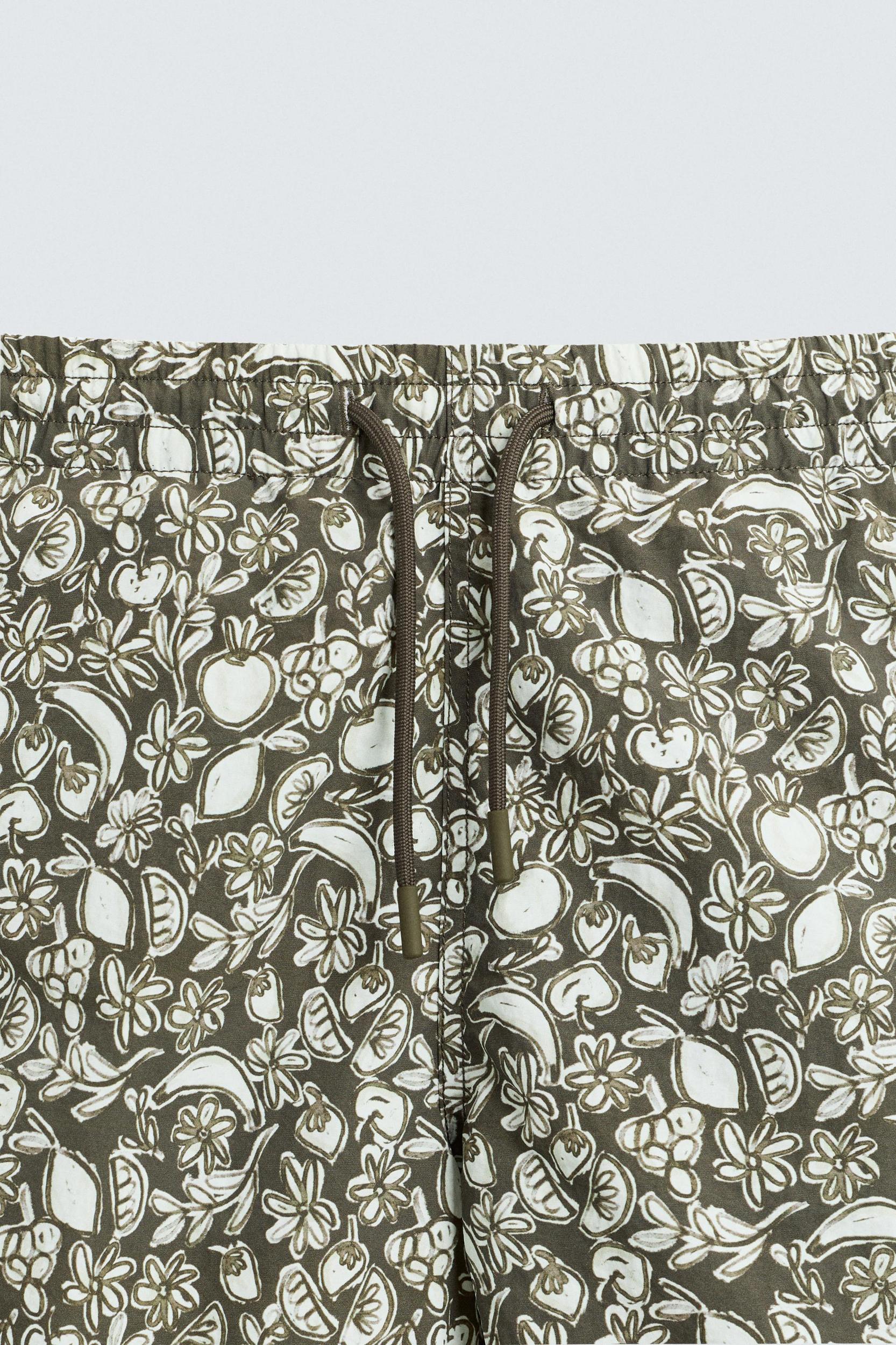 FRUIT PRINT MID-LENGTH SWIMSUIT Product Image