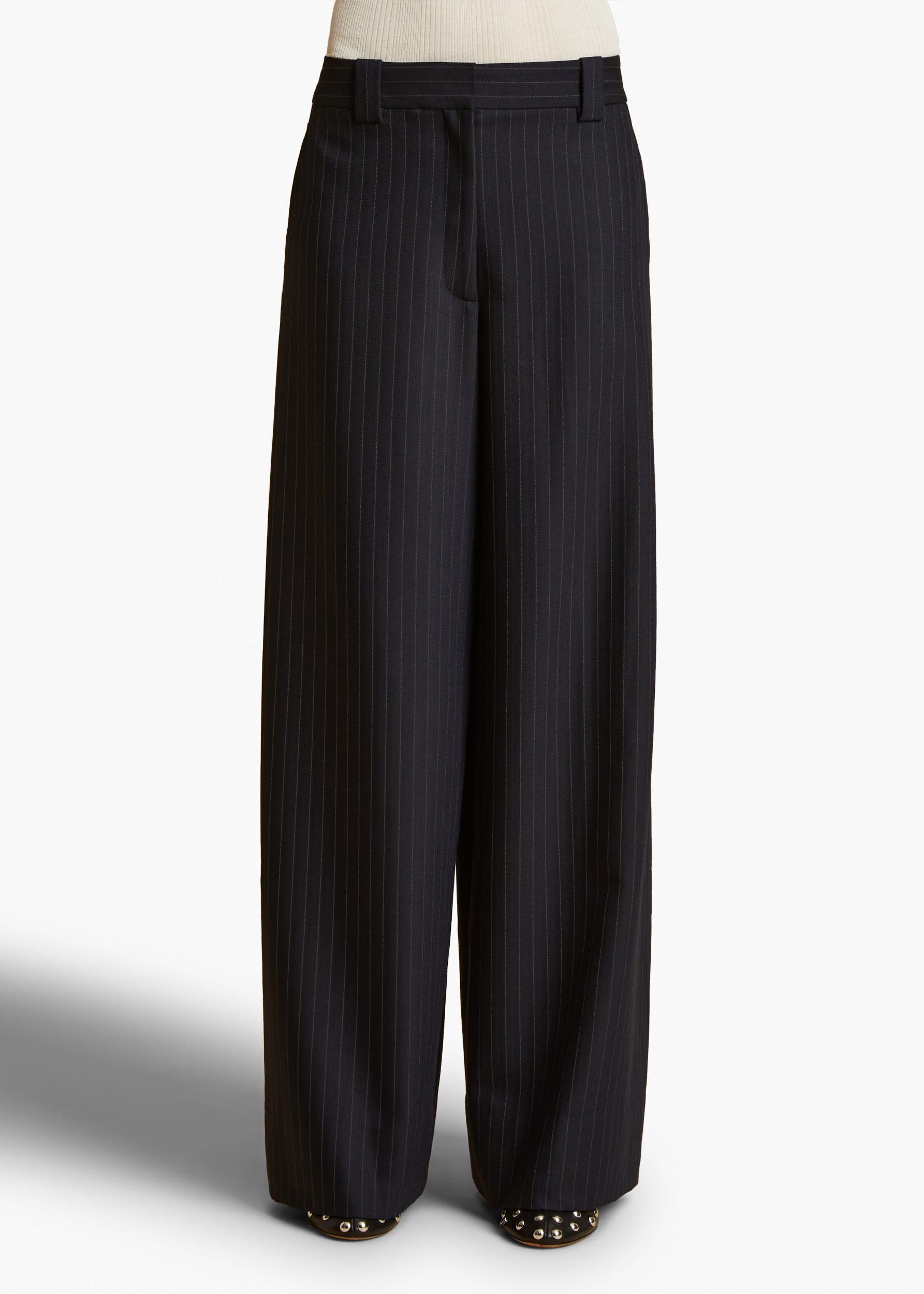 Jacob Pant in Navy and White Stripe Product Image