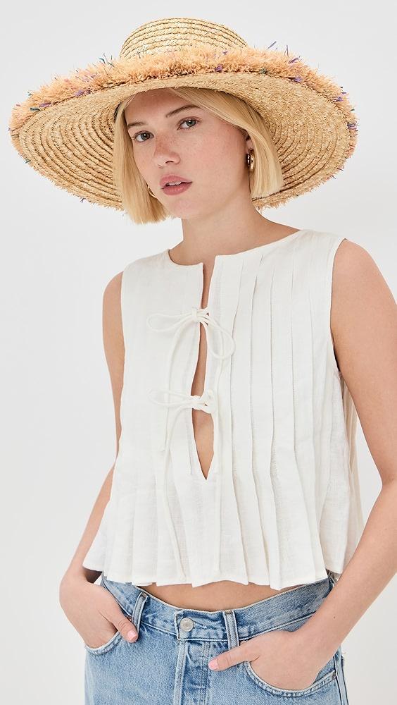 Lele Sadoughi Fringe Straw Hat | Shopbop Product Image