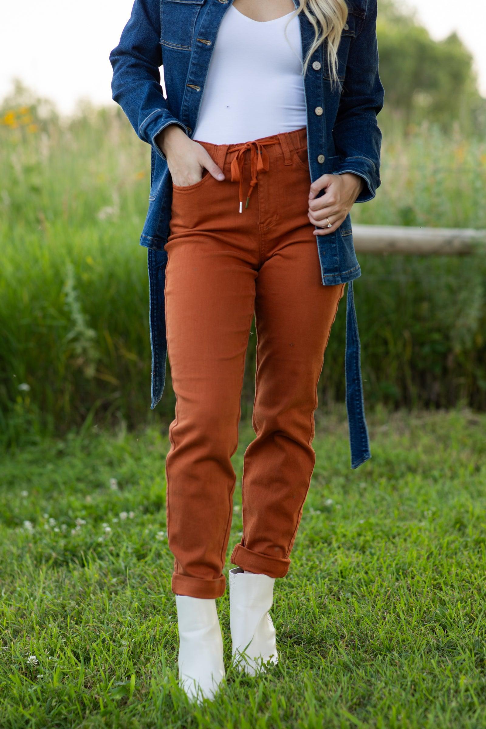 Judy Blue Meet Me At The Pumpkin Patch Joggers Product Image