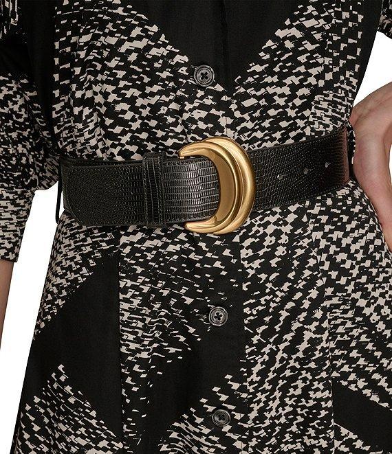 Donna Karan Cotton Sateen Button Front Midi Dress Product Image