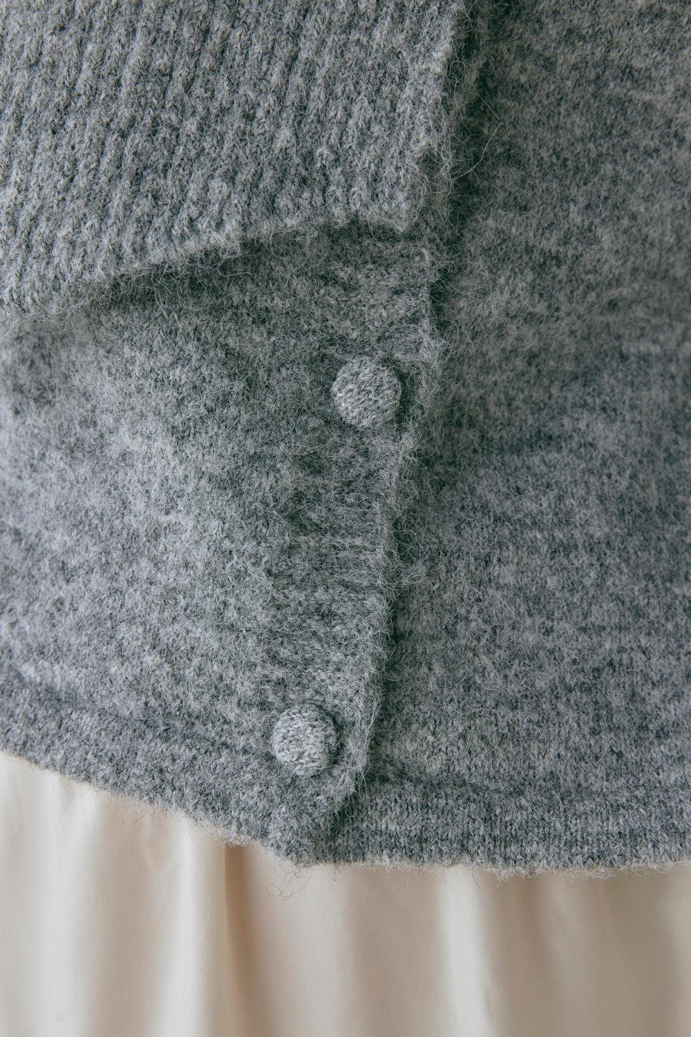 Sable Knit Cardigan Grey Product Image