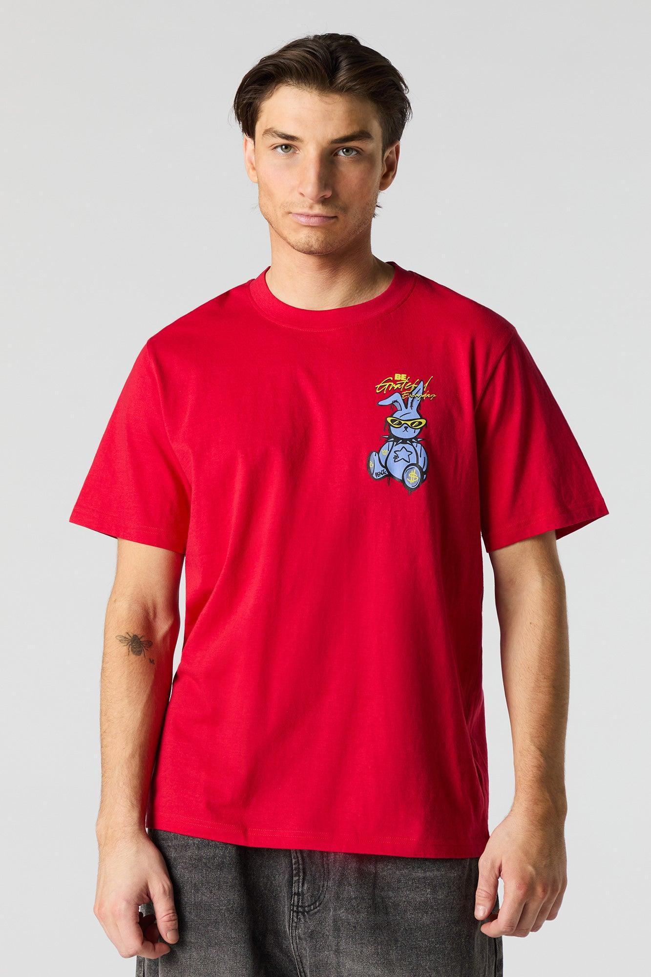Be Grateful Everyday Graphic T-Shirt Male Product Image