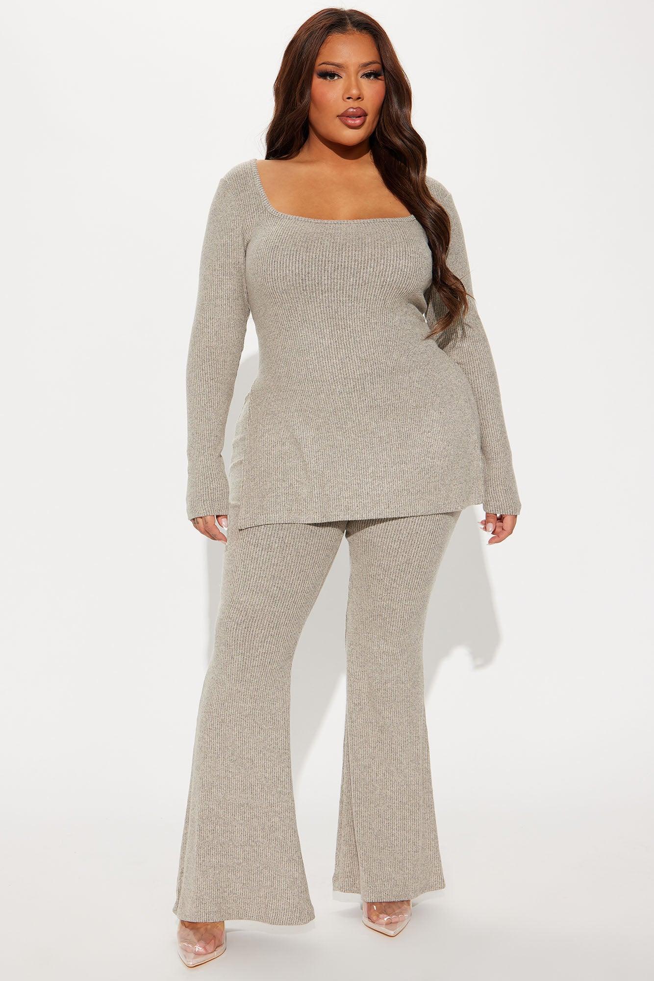 Chloe Cozy Pant Set - Oatmeal Product Image