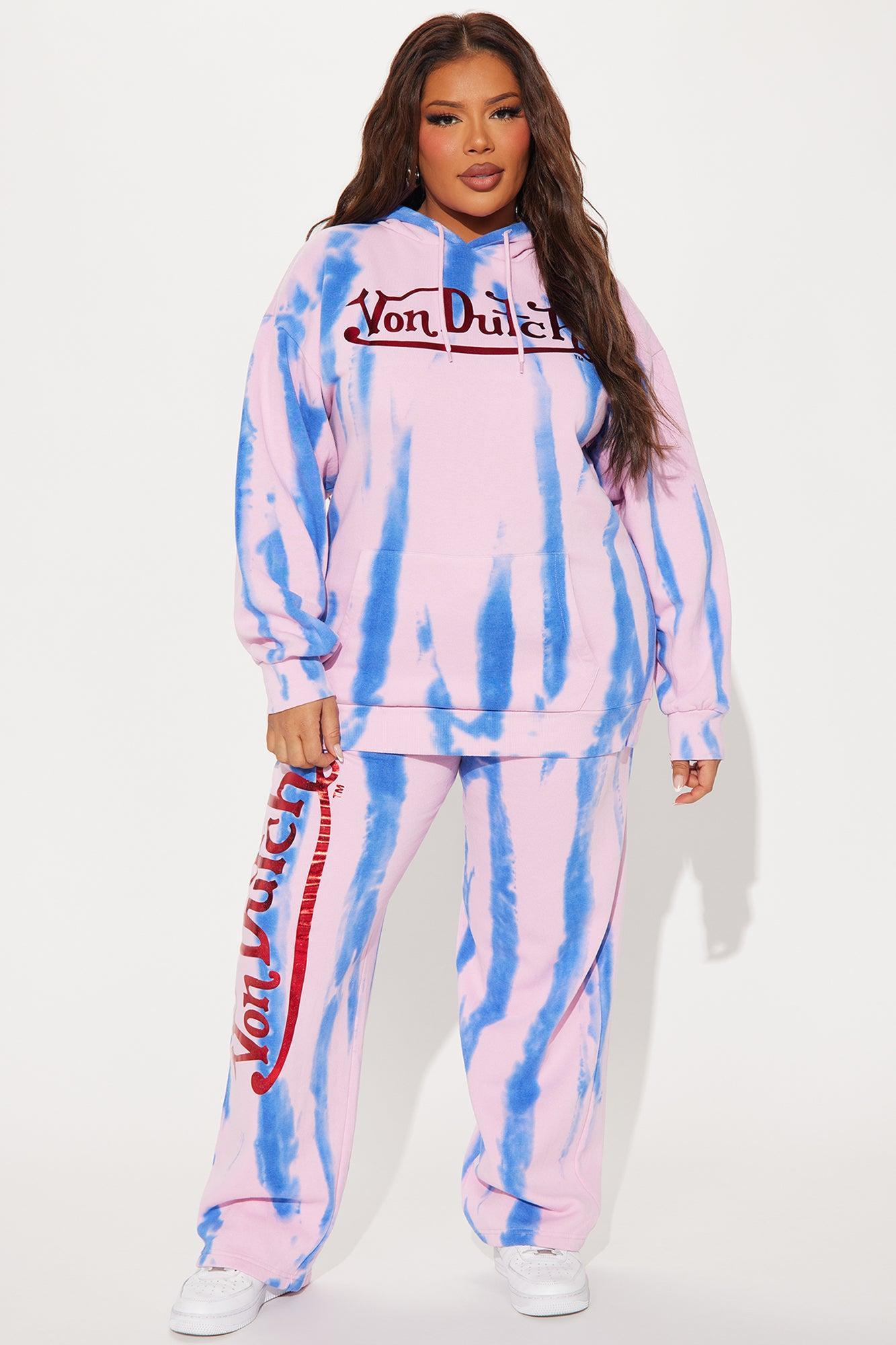 Von Dutch Tie Dye Hoodie - Purple/combo Product Image