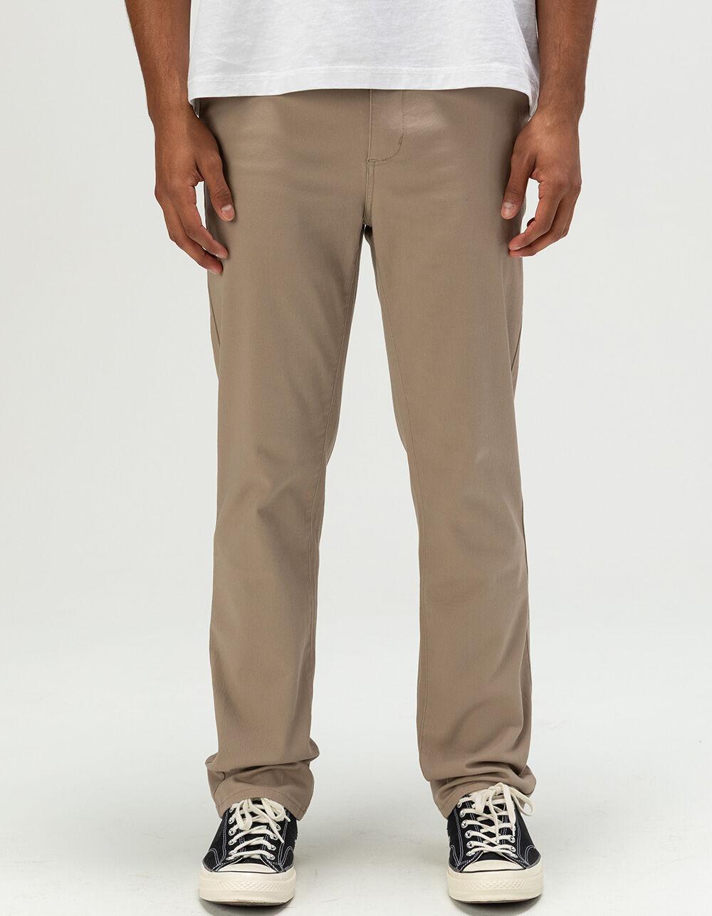 RSQ Mens Slim Straight Chino Pants - DK KHAKI Product Image