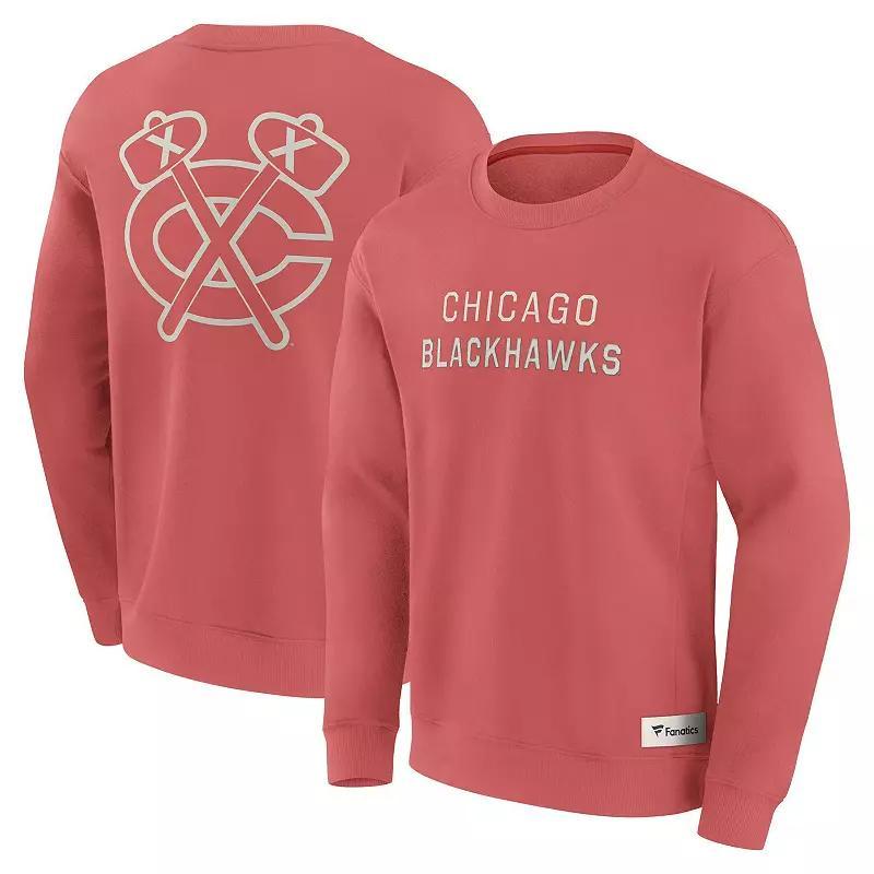 Men's Fanatics Red Chicago Blackhawks Elements Future Ground Lettering Pullover Sweatshirt, Size: Large Product Image