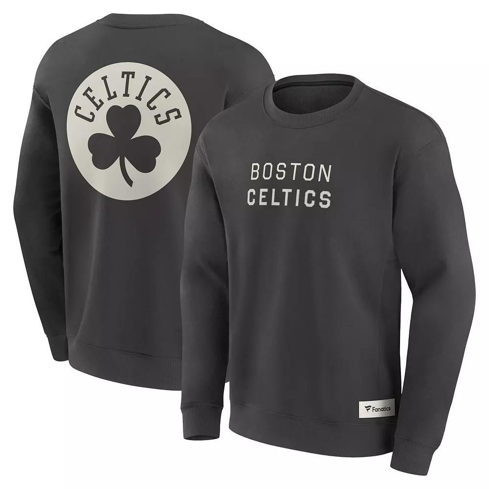 Men's Fanatics Gray Boston Celtics Elements Future Ground Lettering Pullover Sweatshirt, Size: XL, Grey Product Image