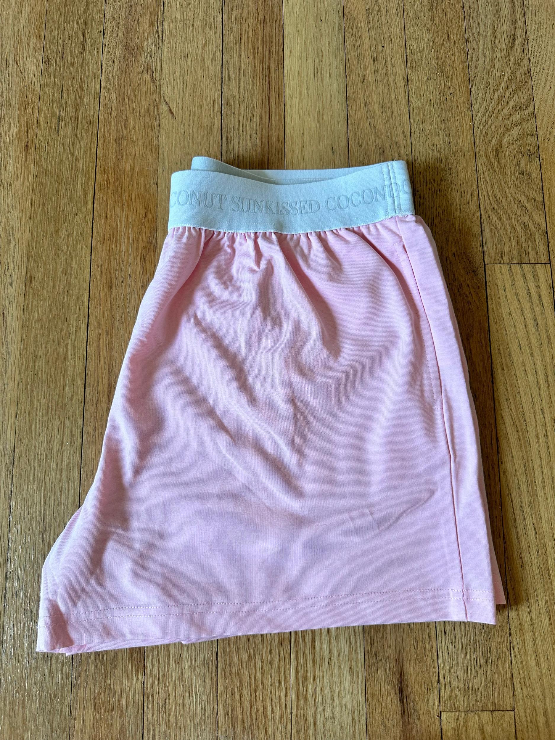 Blair Pink Basic Watercolor Embroider Tee Product Image