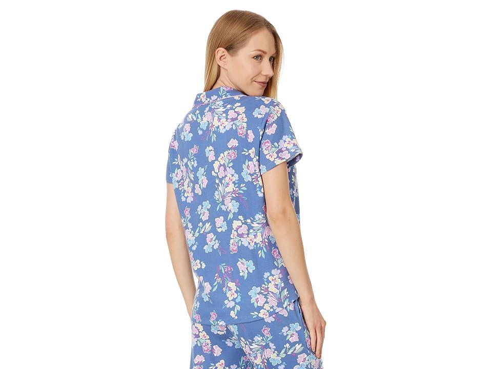Karen Neuburger Short Sleeve Girlfriend Capri PJ Set (Graphic Floral Flow) Women's Pajama Sets Product Image