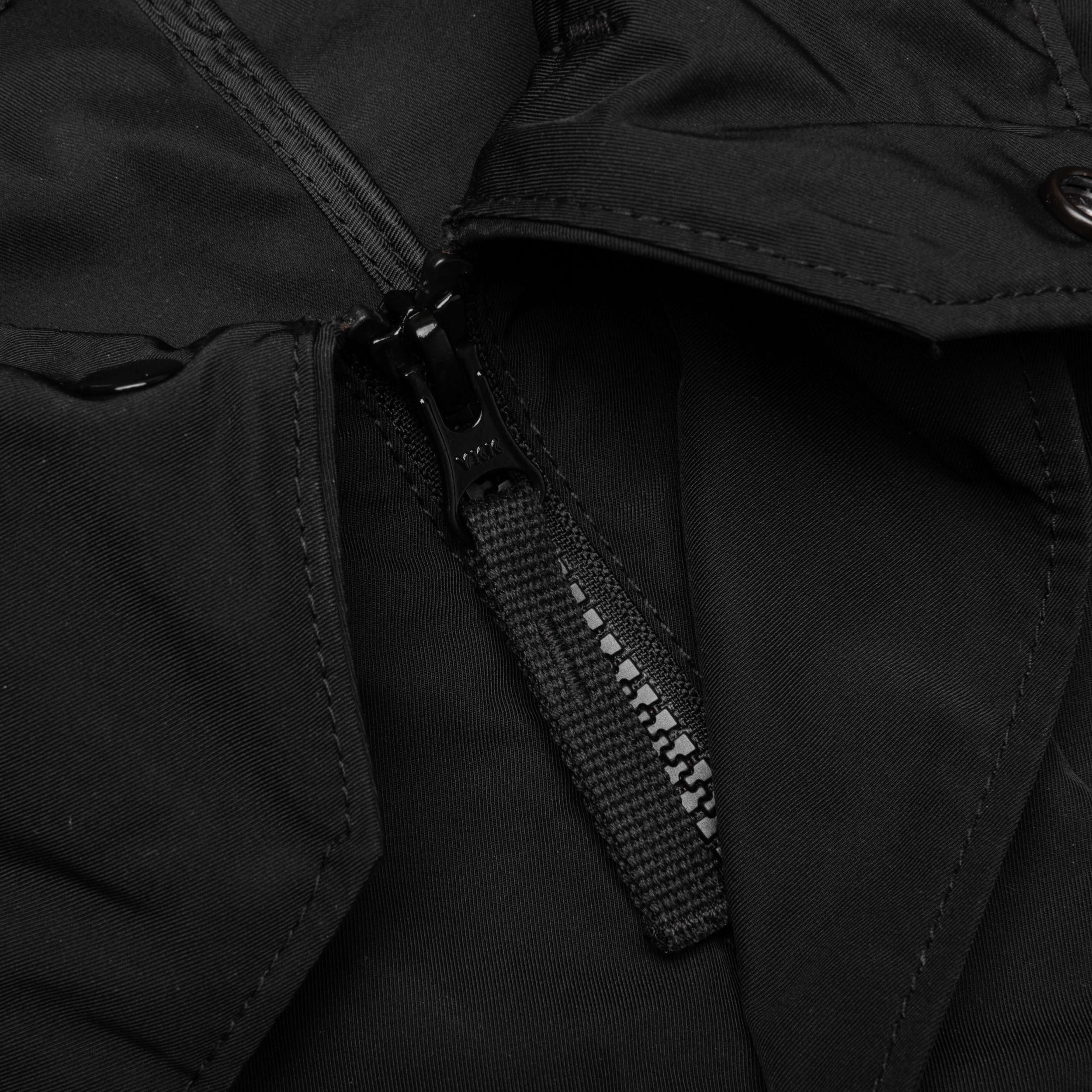 Micro Twill Hooded Jacket - Black Male Product Image