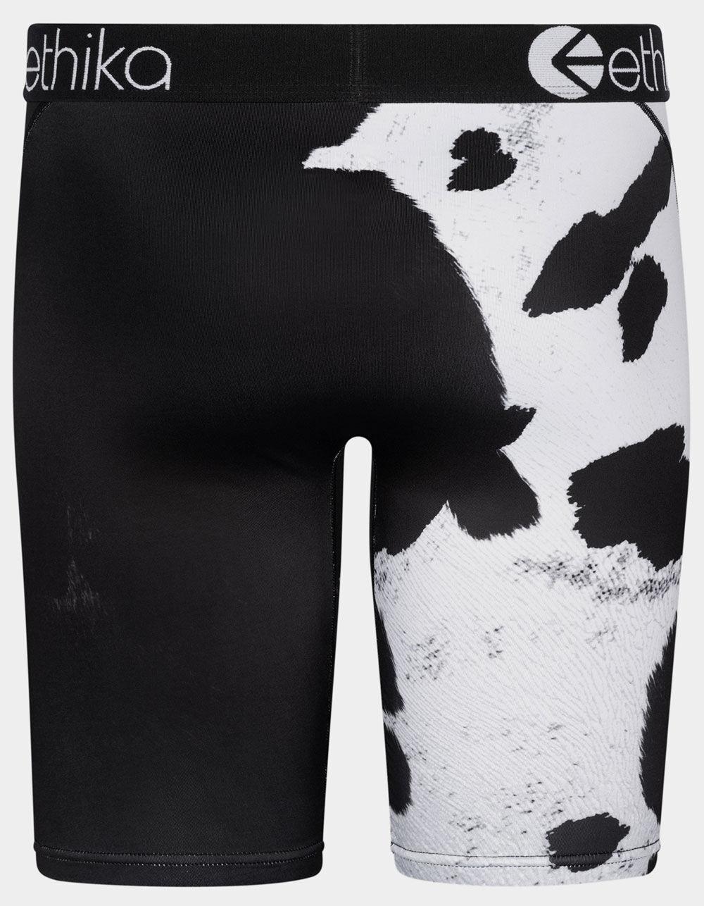 ETHIKA Don't Have A Cow Staple Mens Boxer Briefs - BLK/WHT Product Image