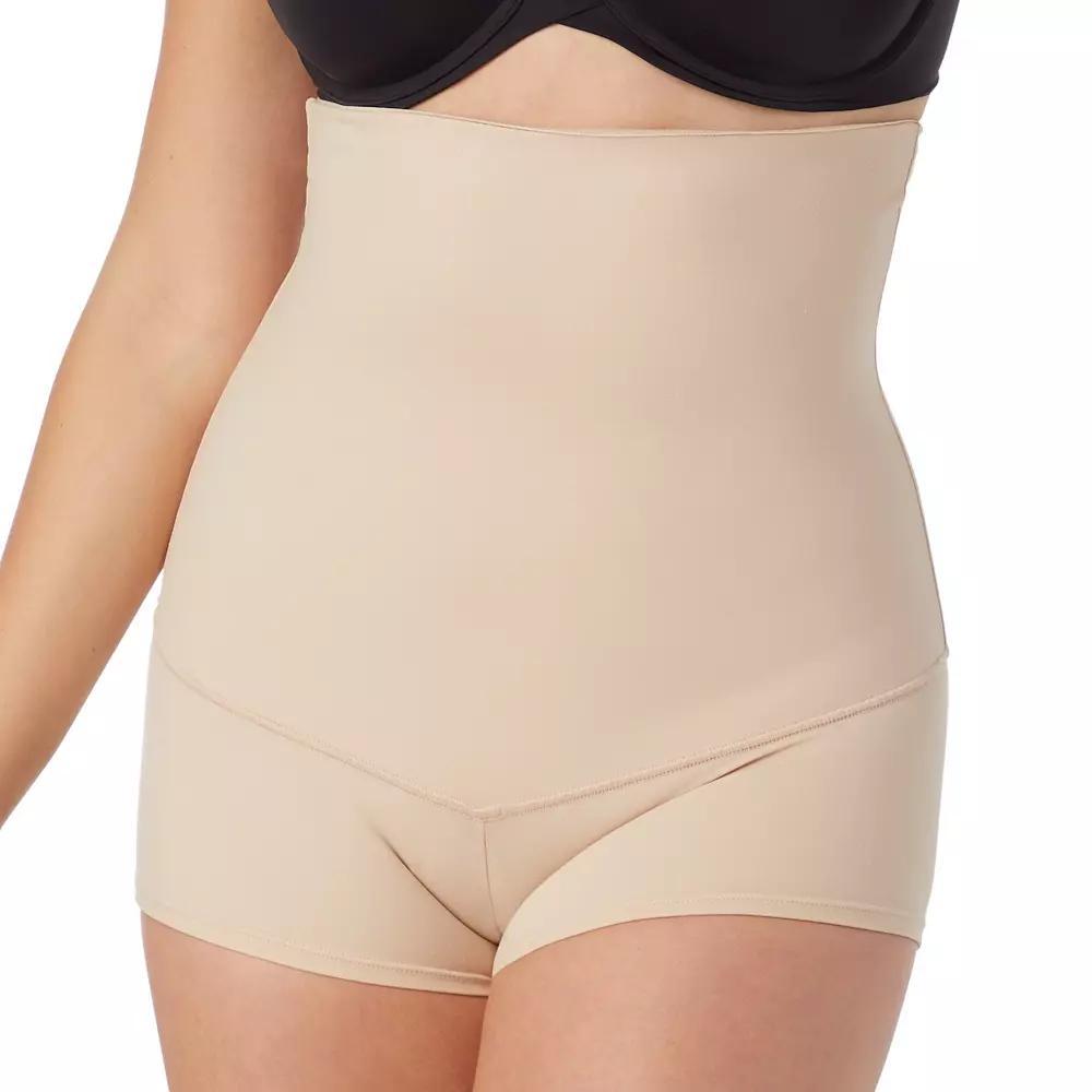 Maidenform Firm Control Shapewear High-Waist Boyshort 2107, Women's, Size: Medium, Black Product Image