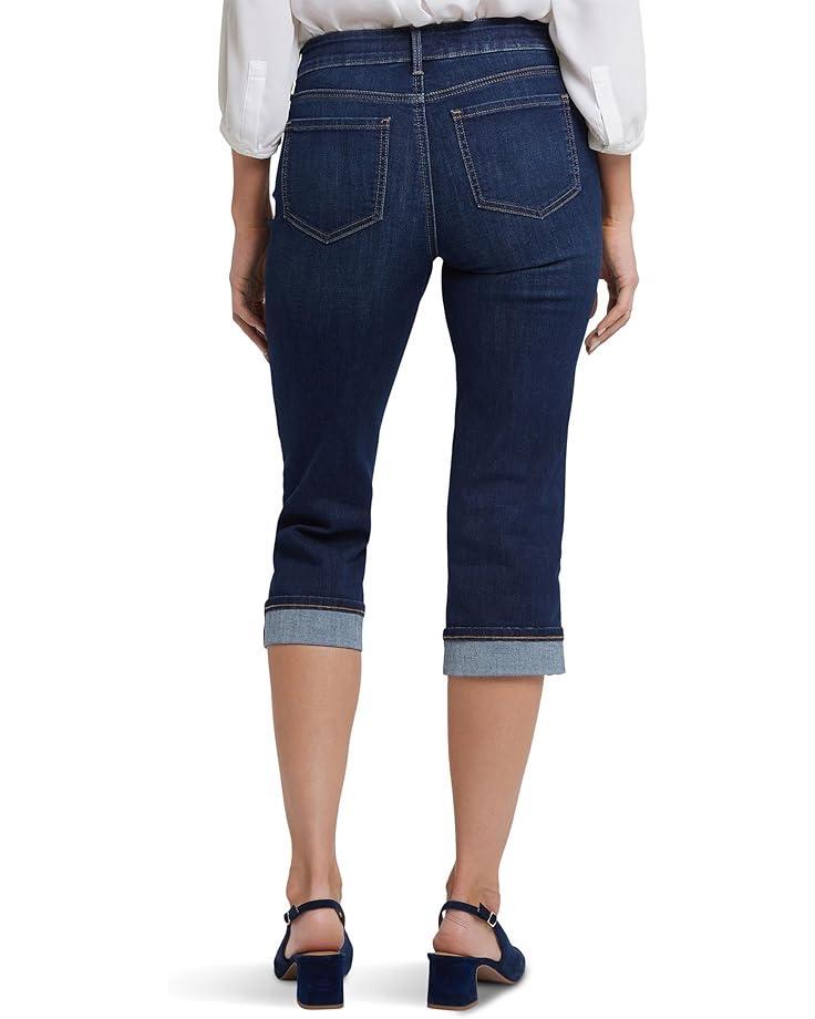 Marilyn Straight Crop with Side Plackets Jeans in Optic White Product Image