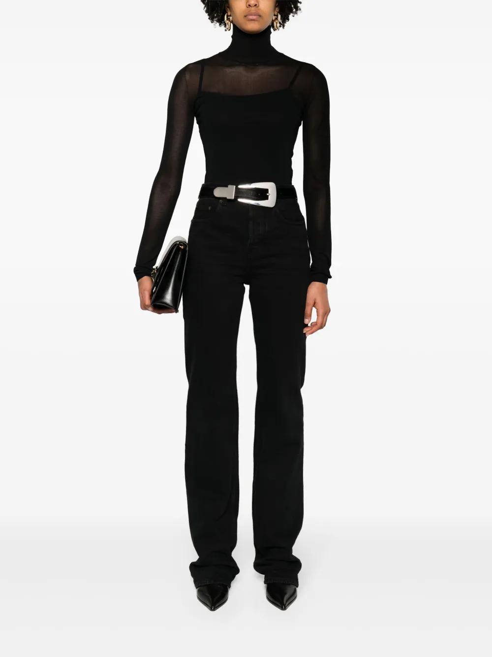 high-rise straight jeans Product Image