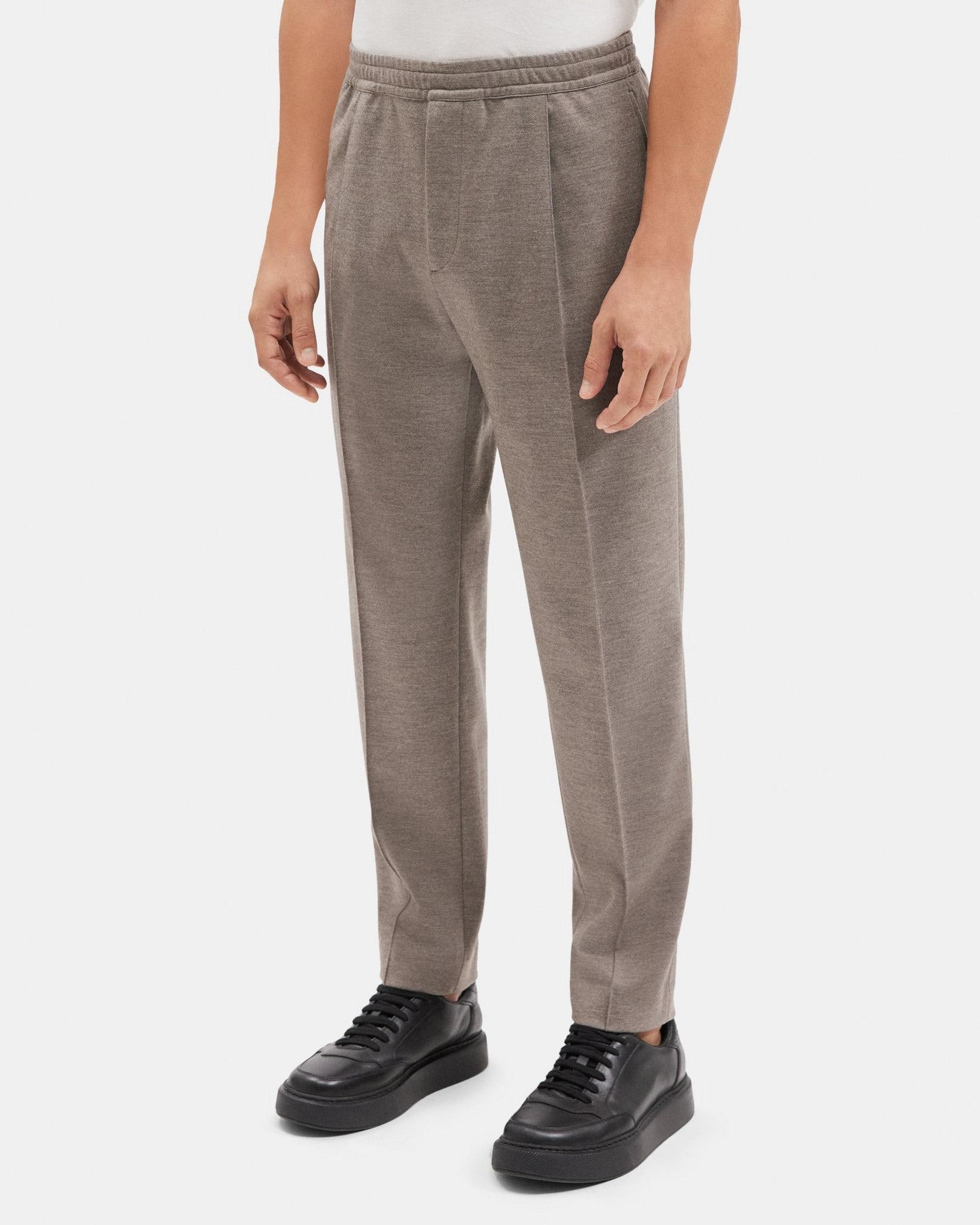 Tapered Drawstring Pant in Stretch Wool Blend Product Image