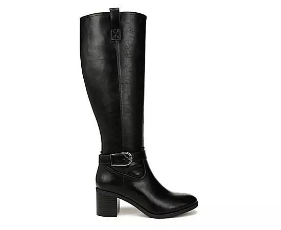 LifeStride Legend Women's Tall Heeled Riding Boots in Regular and Wide Calf, Size: 11 Wc, Black Product Image