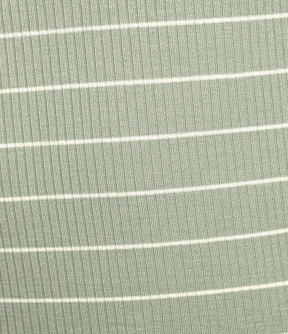Evolutionary Striped Ruffle Short Sleeve Top Product Image