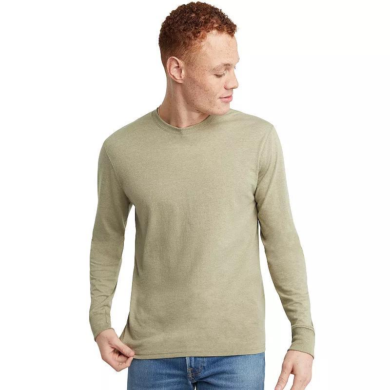 Mens Hanes OriginalsLong Sleeve Tri-BlendTee Product Image
