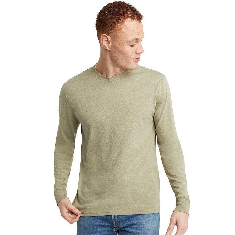 Mens Hanes OriginalsLong Sleeve Tri-BlendTee Product Image
