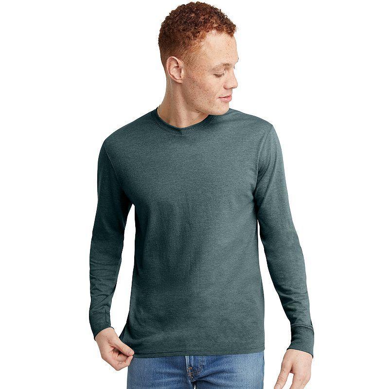 Mens Hanes OriginalsLong Sleeve Tri-BlendTee Product Image