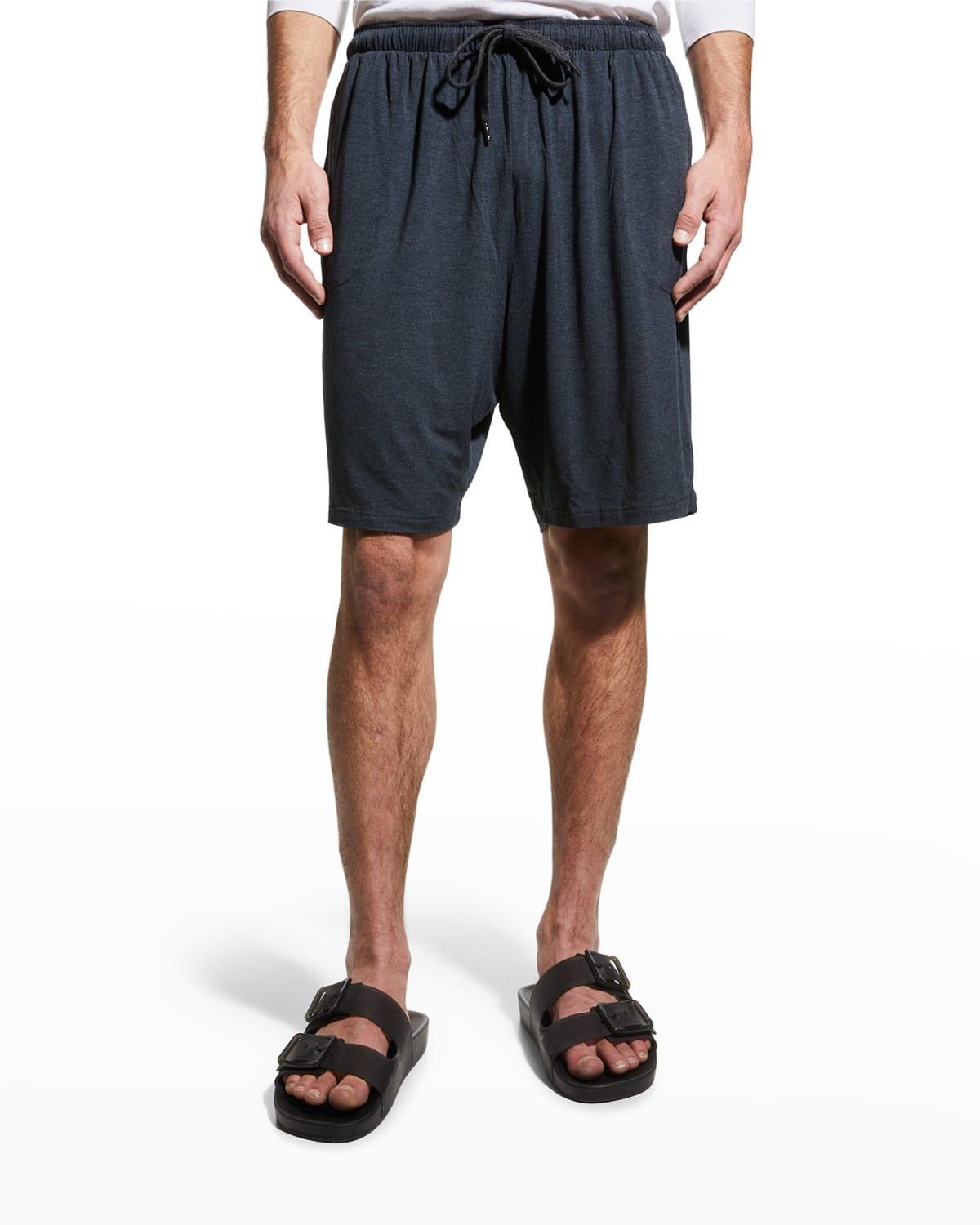 Mens Solid Drawstring Shorts Product Image