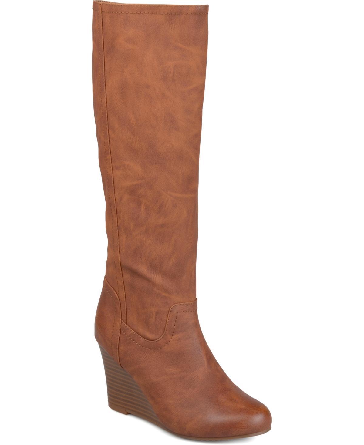 Journee Langly Women's Wedge Knee High Boots, Girl's, Size: 9 Wc Product Image