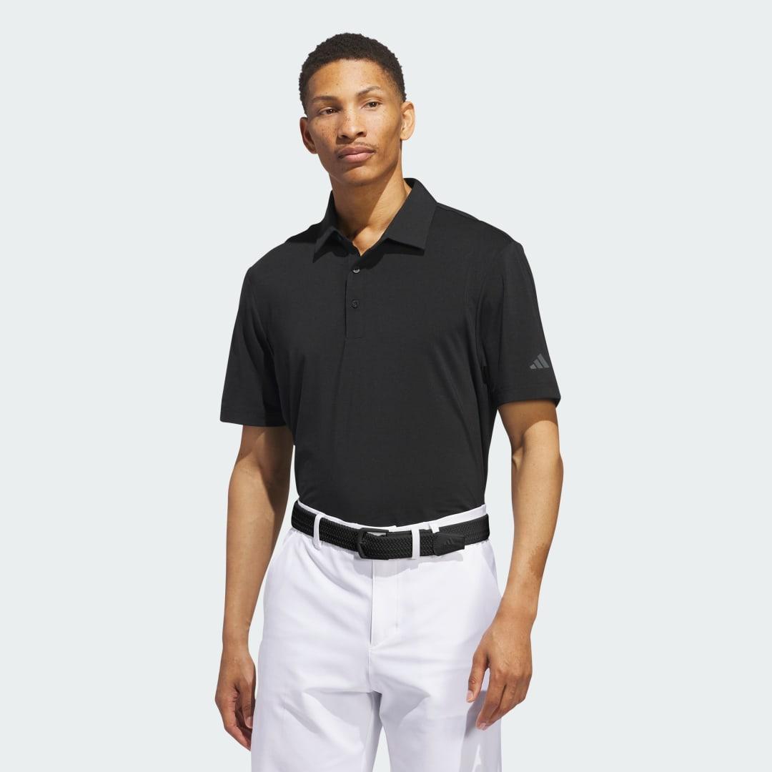 adidas Ultimate365 Solid Polo Shirt Black M Mens Product Image