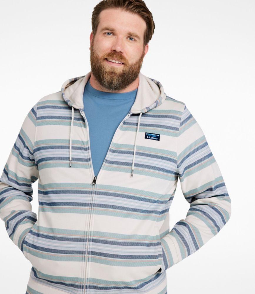 Men's Comfort Stretch Performance® Piqué, Full-Zip Hoodie, Stripe Product Image
