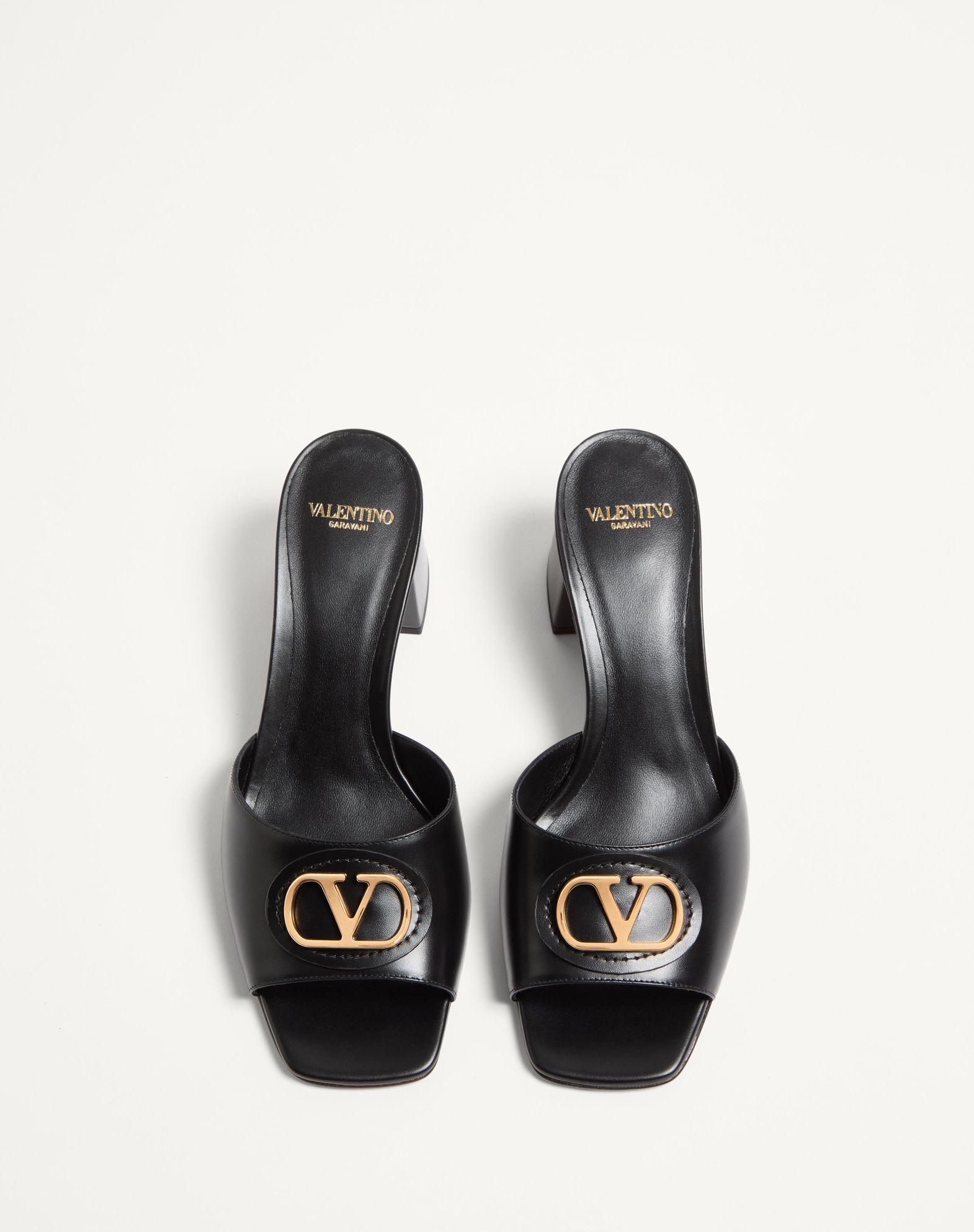 Vlogo Signature Slide Sandal In Calfskin 60Mm Product Image