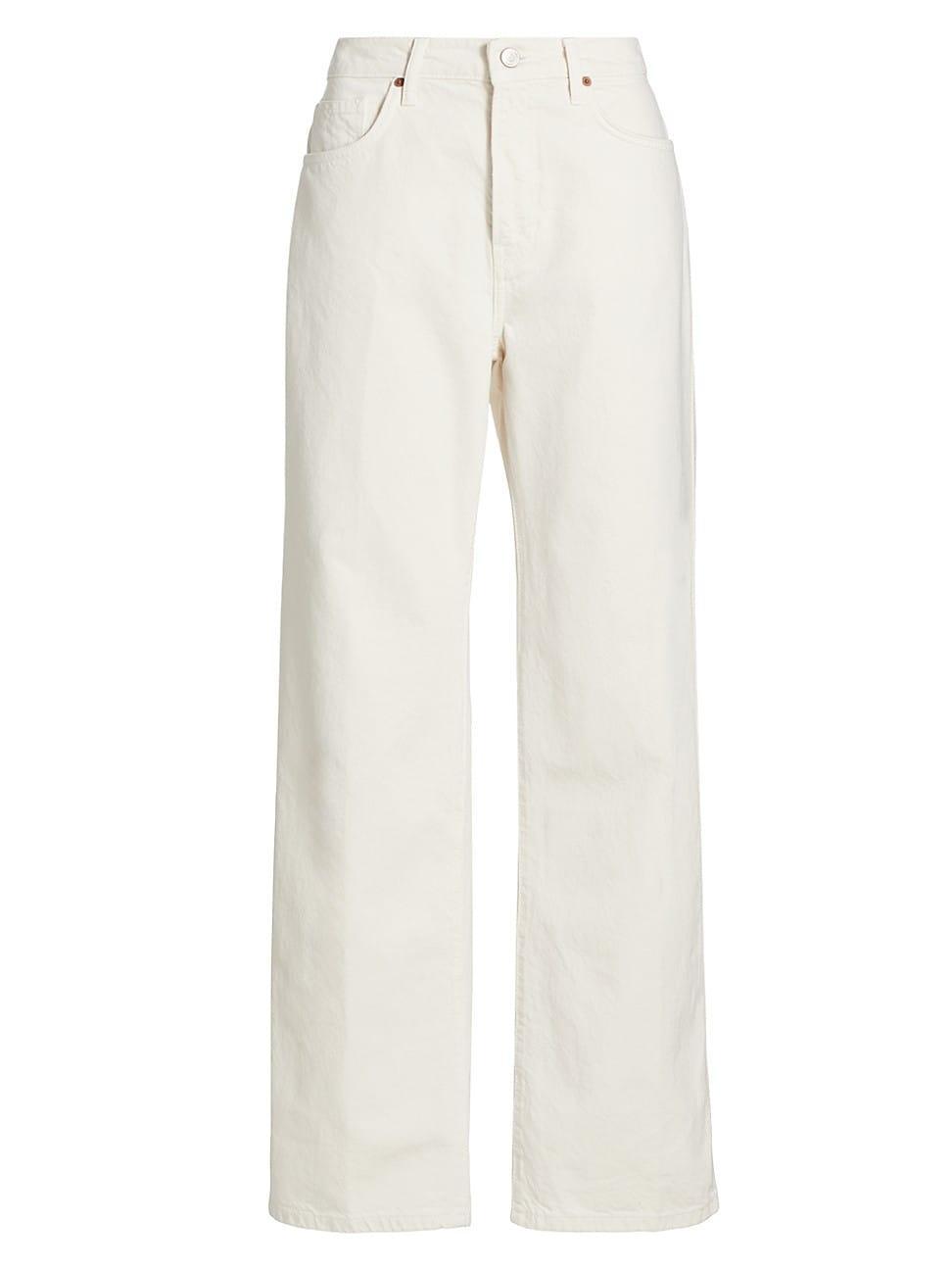 Womens Val 90s Mid-Rise Straight-Leg Jeans Product Image