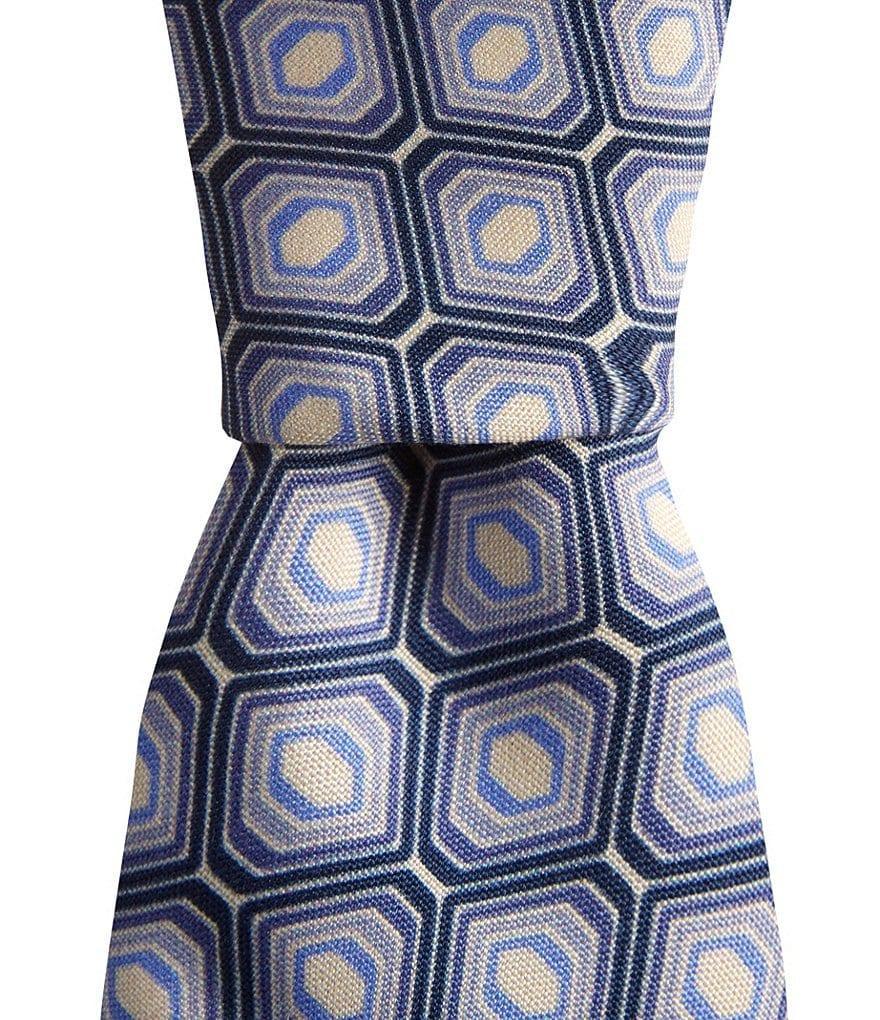 Murano Retro Printed 3#double; Woven Silk Tie Product Image