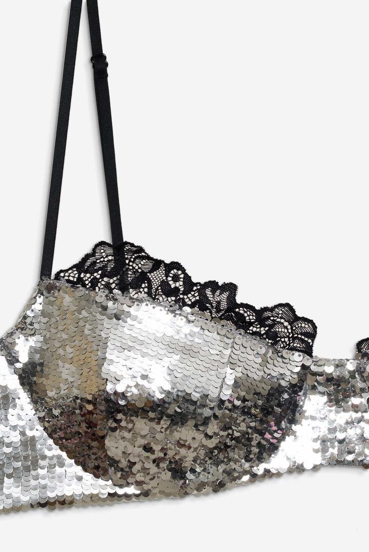 Maia Underwire Bra — Silver Product Image