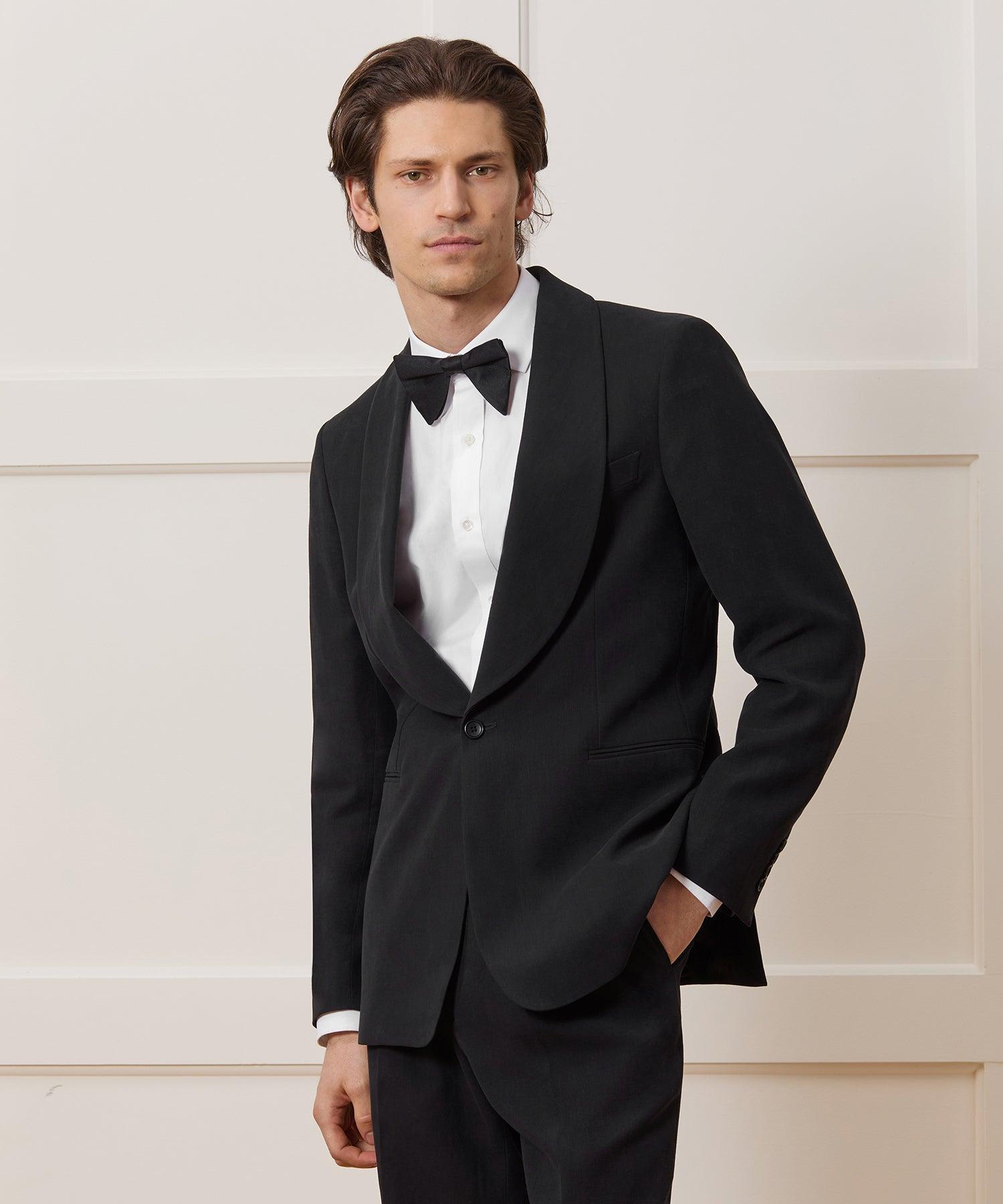 Italian Sueded Linen Shawl Collar Jacket Product Image