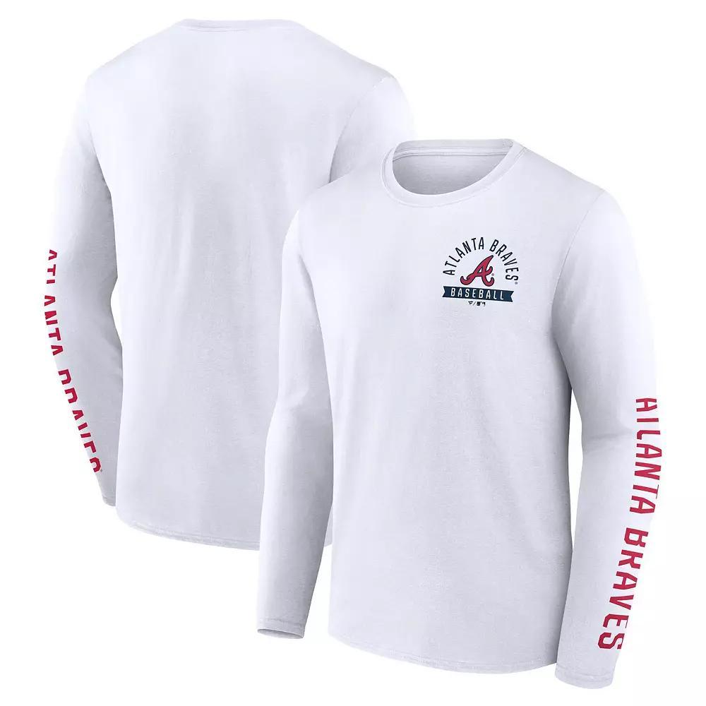 Mens Fanatics Atlanta Braves Press Box Long Sleeve T-Shirt Product Image