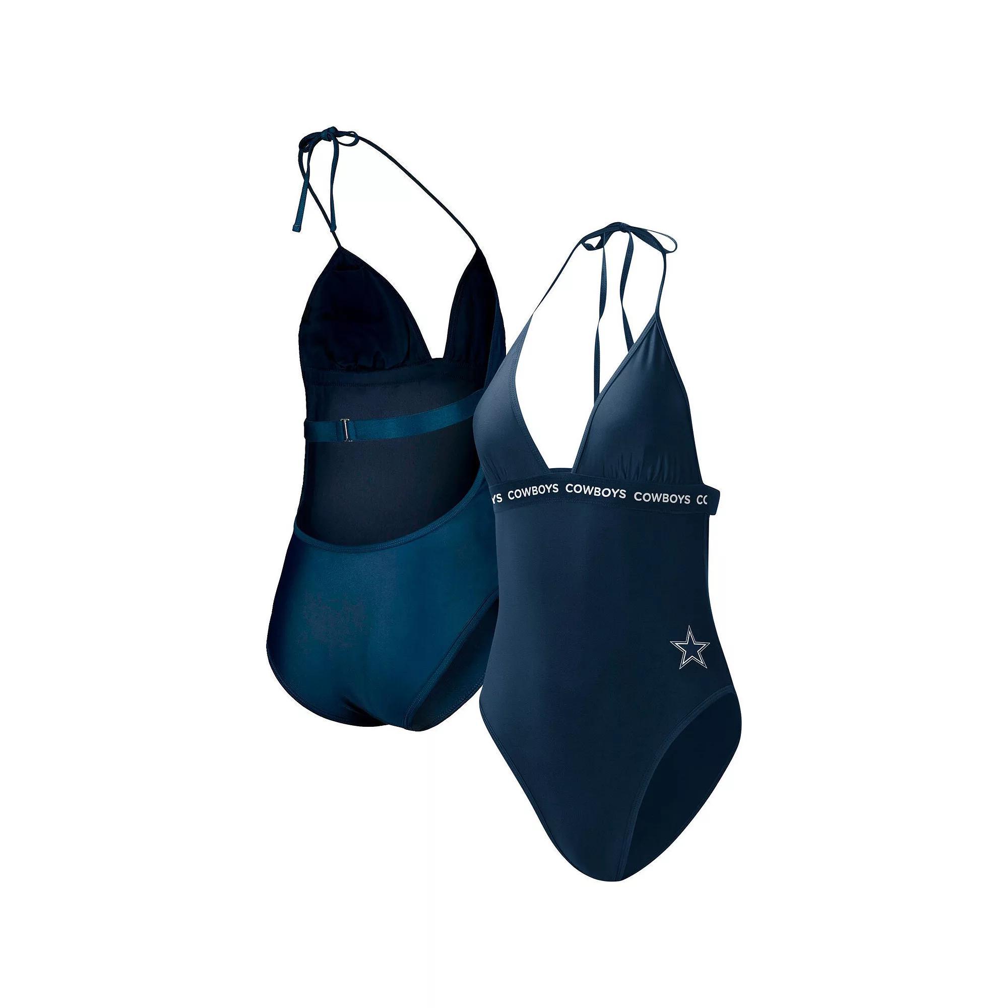 Womens G-III 4Her by Carl Banks Dallas Cowboys Full Count One-Piece Swimsuit Blue Product Image