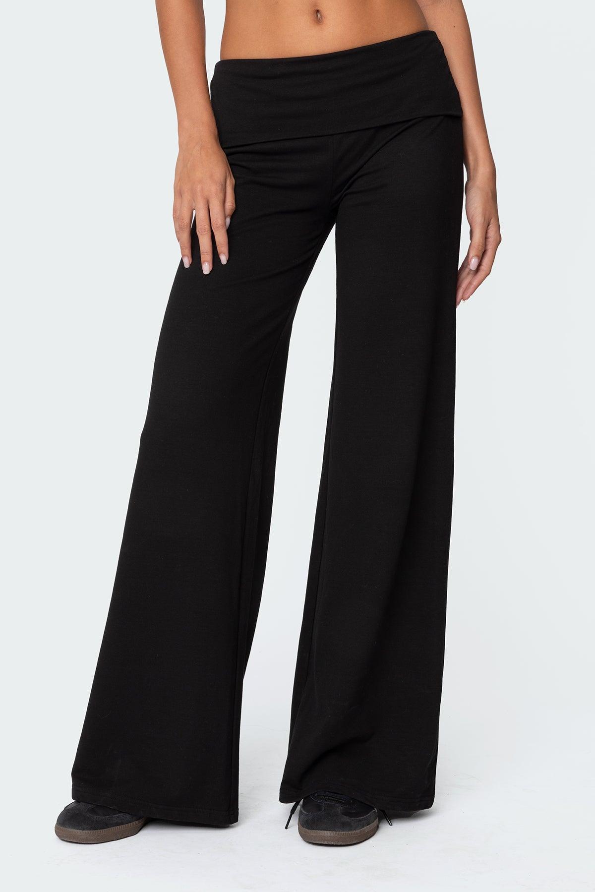 Wide Leg Fold Over Pants Product Image