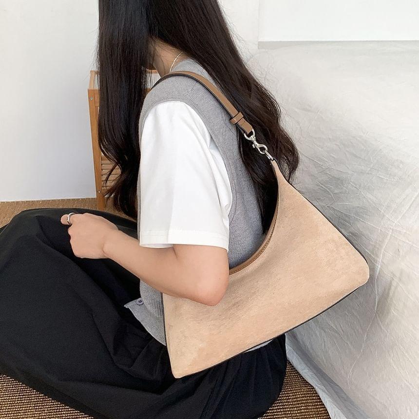 Faux Suede Shoulder Bag Product Image