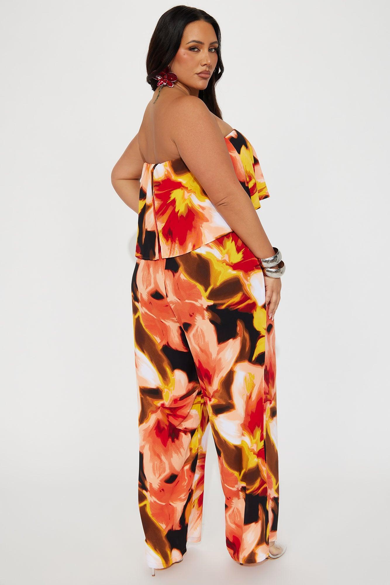 Marianna Printed Jumpsuit - Black/combo Product Image
