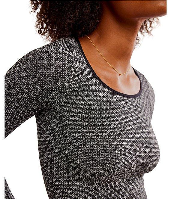 Free People Love Letter Scoop Neck Long Sleeve Top Product Image