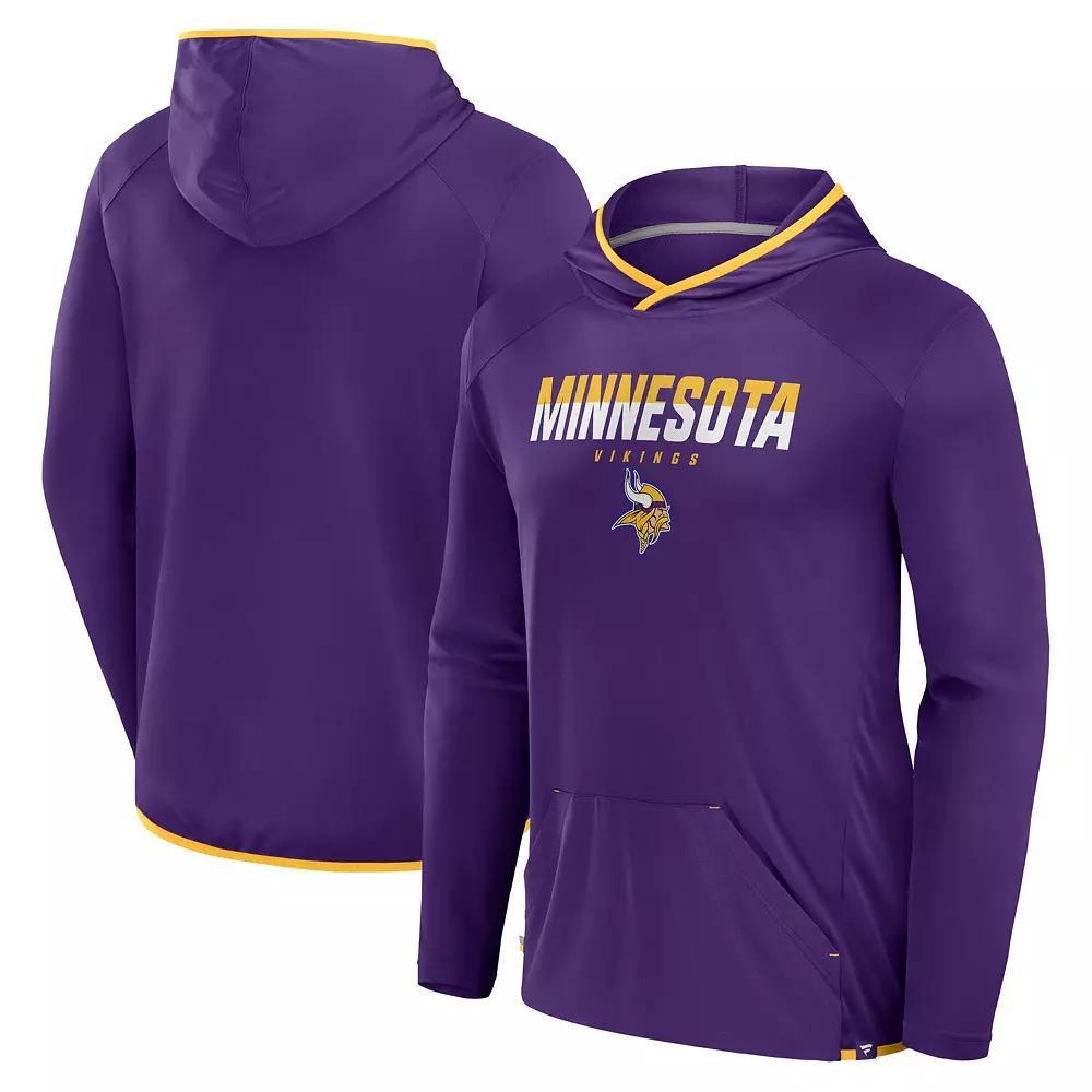 Men's Fanatics Black Carolina Panthers Transitional Defender Hoodie Long Sleeve T-Shirt, Size: XL Product Image