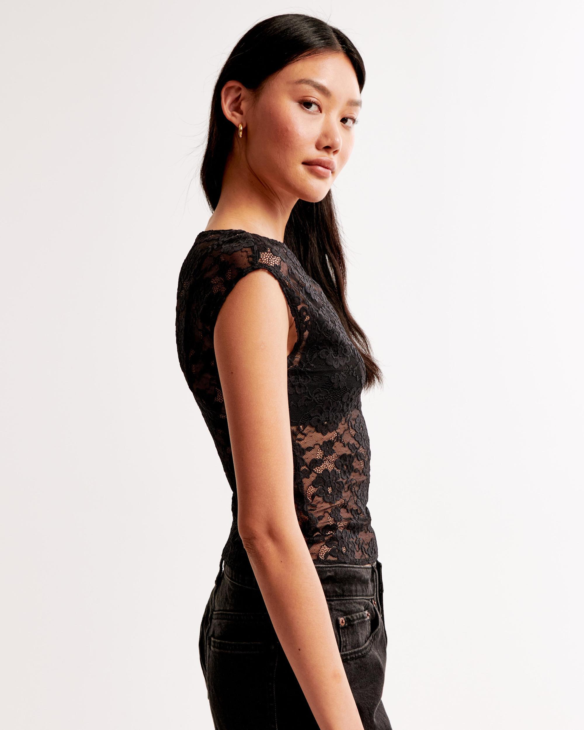 Lace Boatneck Top Product Image