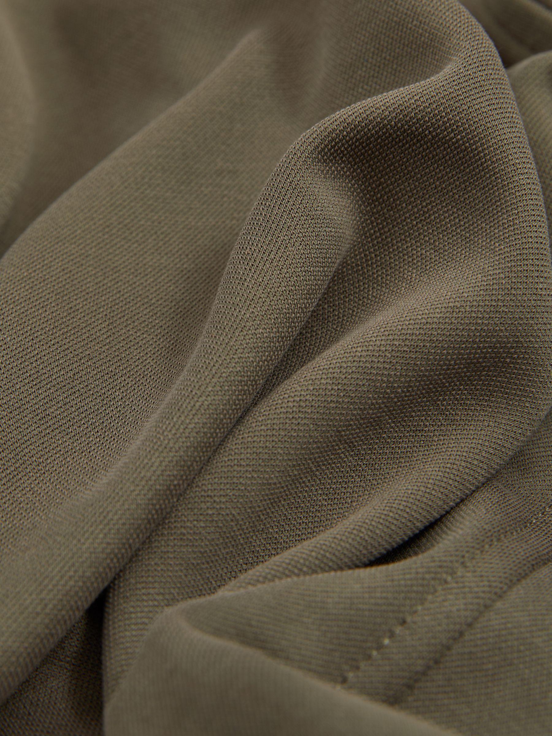 Modal Blend Cutaway Collar Shirt in Khaki Product Image