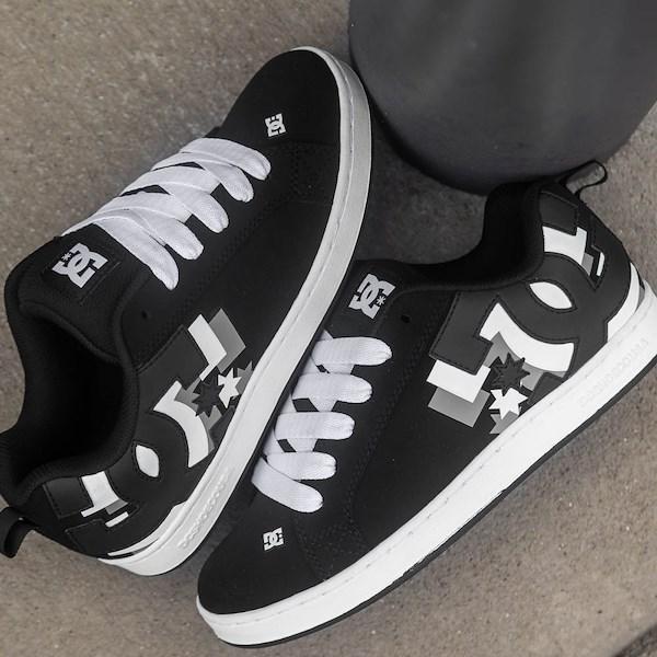 Womens DC Court Graffik 3D Skate Shoe White / Grey Product Image