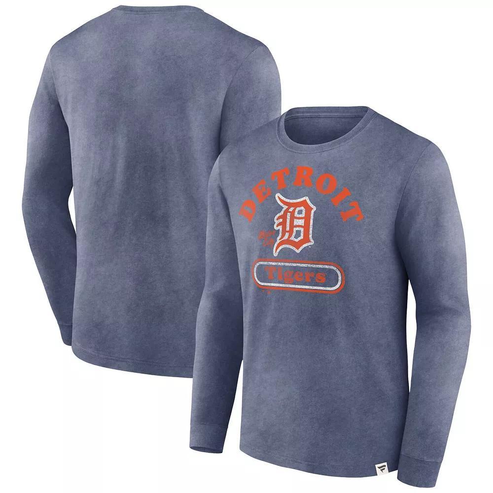 Men's Fanatics Navy Detroit Tigers Circus Catch Long Sleeve T-Shirt, Size: Medium, Blue Product Image