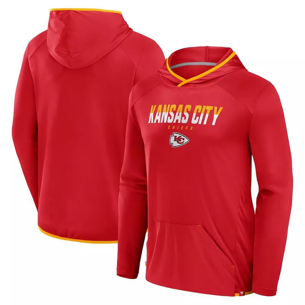 Men's Fanatics Black Carolina Panthers Transitional Defender Hoodie Long Sleeve T-Shirt, Size: XL Product Image