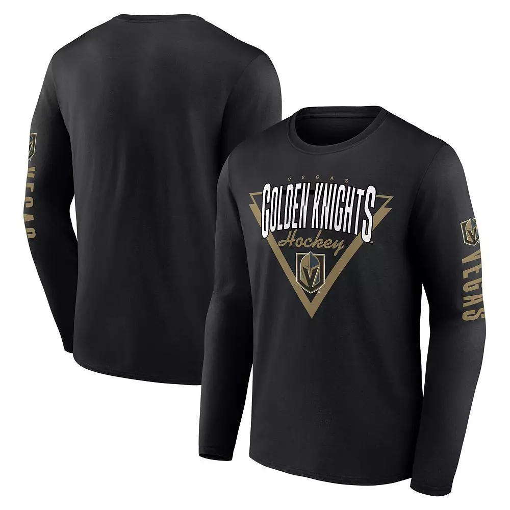 Men's Fanatics Black Vegas Golden Knights Headline Long Sleeve T-Shirt, Size: Small, Lvk Black Product Image