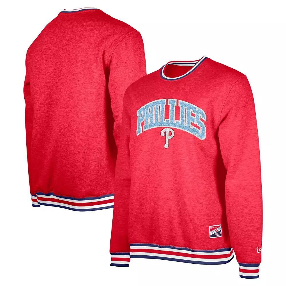 Men's New Era Red Philadelphia Phillies Father's Day Pullover Sweatshirt, Size: Large Product Image