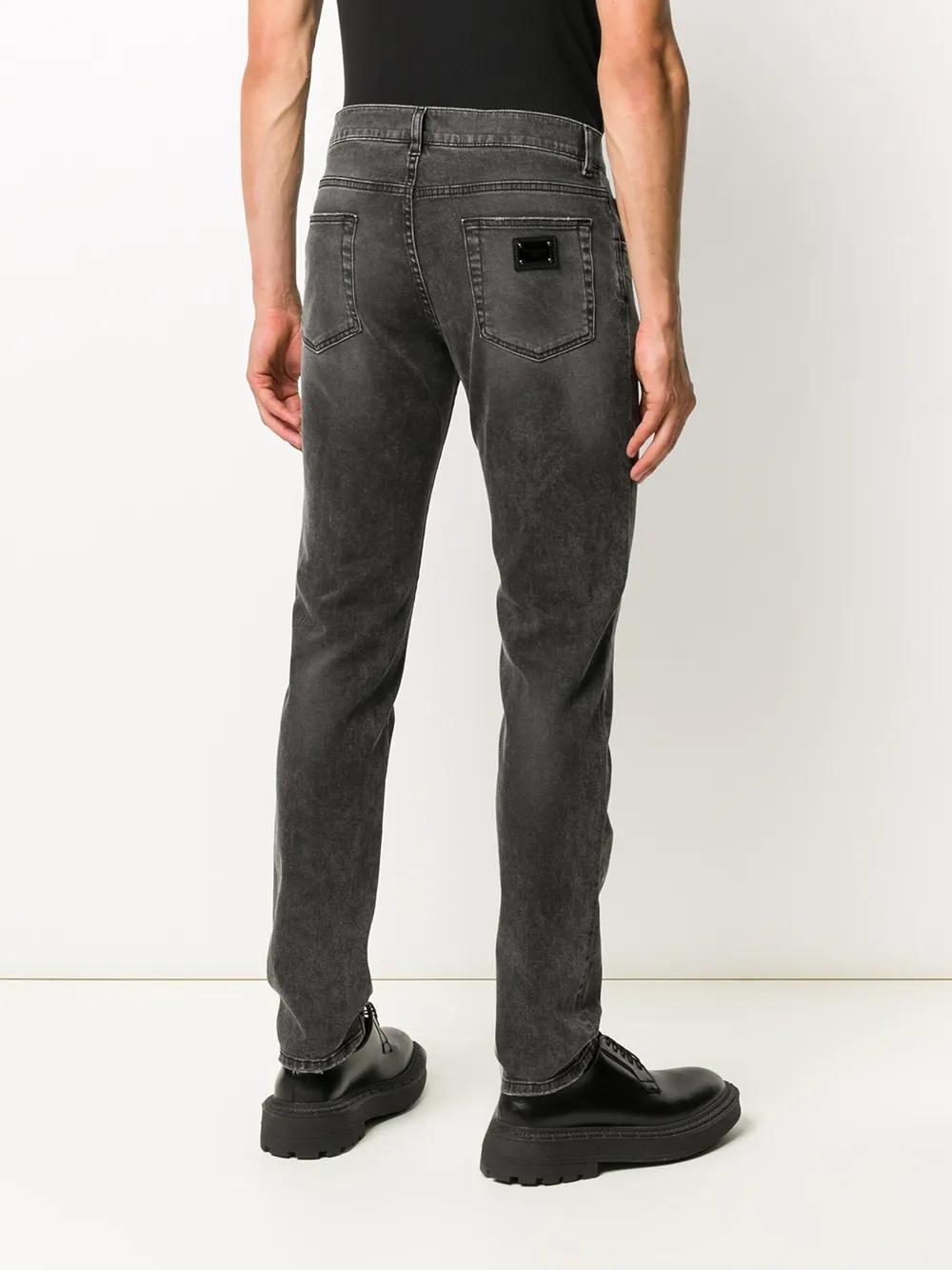 logo-appliqué slim-cut jeans Product Image